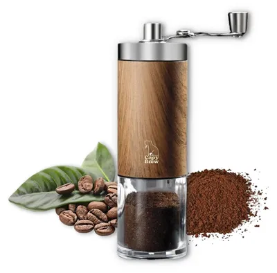 Kaffeemühle aus Edelstahl, Keramikmahlwerk, tragbar, 30 g