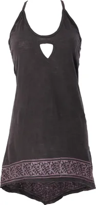 Produktbild von Boho Longtop, Top mit Toller Rückenpartie - Braun, Damen, Baumwolle,Elasthan, Tops & T-Shirts