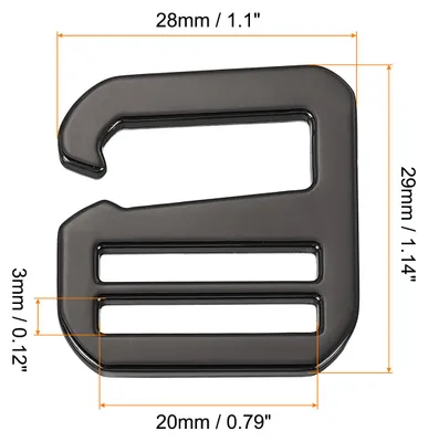 Produktbild von 4 Stš¹ck 20mm/0,79" Metall G-Haken Gurtverschlš¹sse Verstellbare Flache Tri-Glide Schieber Schnallen fš¹r DIY Rucksackgurt Rucksack Schnalle Gurtband, Dunkelgrau