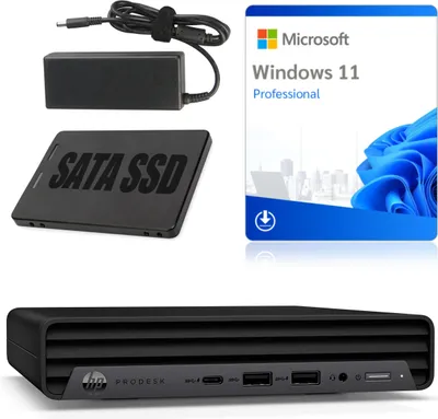 Image de Ordinateur PC HP ProDesk 600 G6 Mini PC | Intel i5-10500T | 8 Go DDR4 | 256 Go SSD | Win11 | Grade A