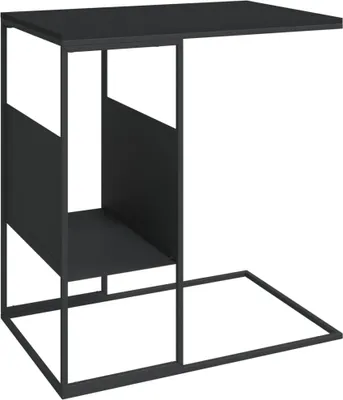 Obrázok produktu pre vidaXL Bočný stolík čierny 55x36x59,5 cm odvodený výrobok z dreva
