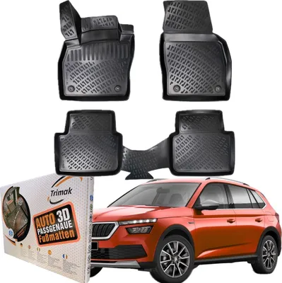 Produktbild von Trimak Autofußmatten kompatibel mit SKODA KAMIQ Auto Allwetter Gummimatten