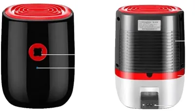 Produktbild von Entfeuchter, Tragbar, Energieeffizient, 220V, schwarz