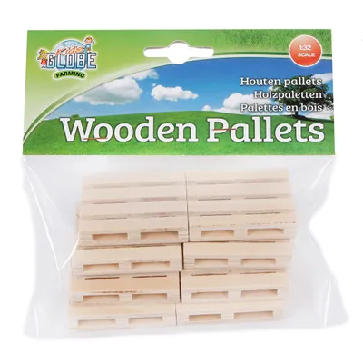 Image de Kit de palettes en bois Van Manen 8 pièces 5x3,8x1cm à l'échelle 1:32