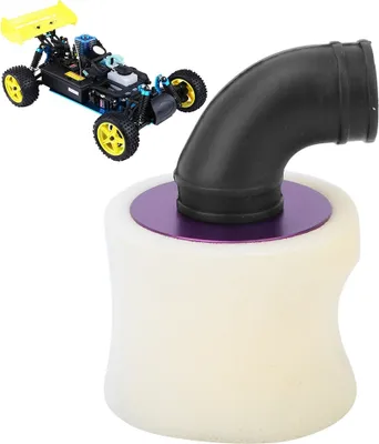 Imagen del producto de Filtro de aire – Filtro de aire de repuesto y accesorios para mandos a distancia de coches/camiones RC de las marcas HSP, Himoto y Redcat, escala 1:8, color púrpura