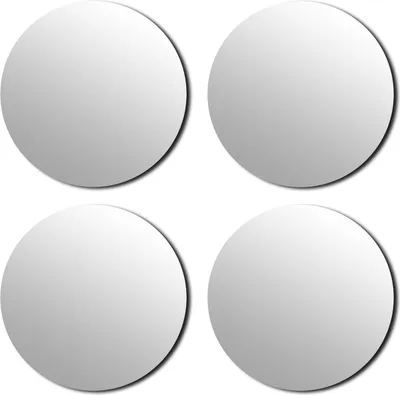 Produktbild von Tendance Spiegel Set rund 4 Stk Glas 30x30x0,2 cm Badezimmer Dekoration