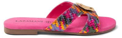 Produktbild von Lazamani Hailey Damen Leder-Pantoletten Fuxia Größe 36