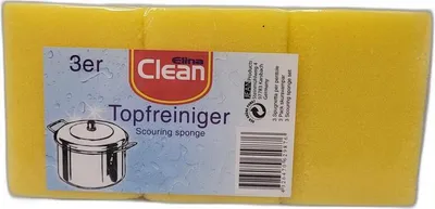 Produktbild von CLEAN Topfreiniger Schwamm mit Griffleiste 3er