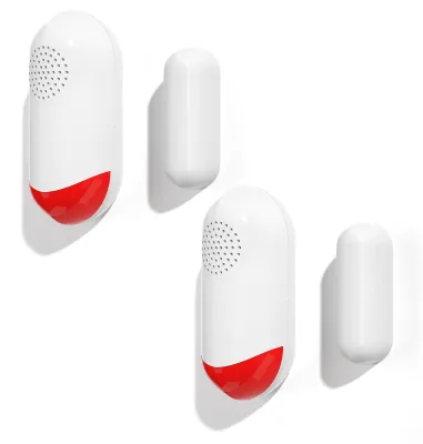 Produktbild von Tür-Fenster-Alarm Haussicherheit Drahtloser Magnetsensor Diebstahlalarm Ton und Licht Intelligente Sprachsteuerung Tuya APP-Steuerung Einfache Installation für zu Hause