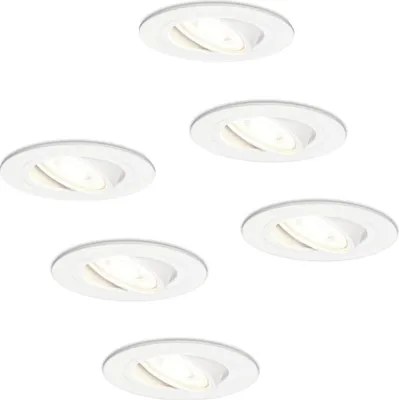 Produktbild von hoftronic LED Einbaustrahler GU10 4W 345lm 4000K Weiß Dimmbar Schwenkbar