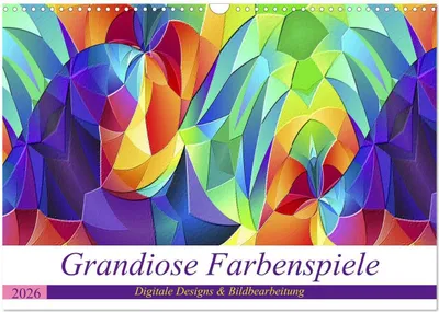 Produktbild von Grandiose Farbenspiele (Wandkalender 2026 DIN A3 quer), CALVENDO Monatskalender
