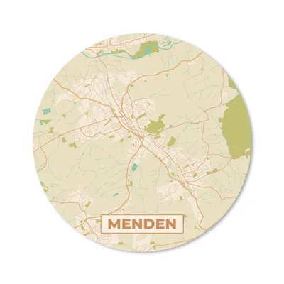 Produktbild von MuchoWow® Mauspad Mousepad Menden - Jahrgang - Stadtplan - Karte 50x50 cm - Mousepads - Maus Mat - Pad - Mausunterlage - Vinyl