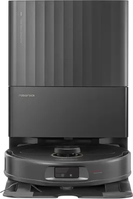 Produktbild von Roborock Qrevo MaxV, Beutellos, Schwarz, Rund, 63 dB, 0,33 l, 0,08 l