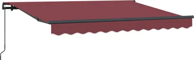 Image de vidaXL Store rétractable Bordeaux 300 x 200 cm Tissu