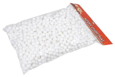 Schneebälle Mini-Deko Bälle Weiß Ø 12 mm 140 g