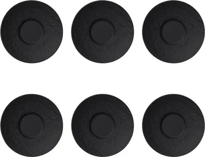 Produktbild von Villeroy & Boch Manufacture Rock Mokka-/Espressountere 12 cm Set6