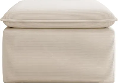 Produktbild von Hocker - Feincord - Beige - TEODORA