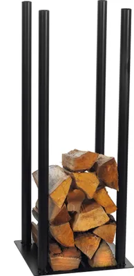 Produktbild von MAGNUS Brennholzregal R120B Schwarz Kaminregal Holzregal Ofenregal 110x40x40 cm