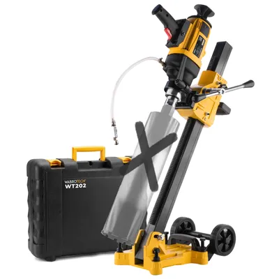 Produktbild von Kernbohrgerät Handgeführt 2300 W an Neigbarer Kernbohrständer mit Rädern - Diamant Kernbohrmaschine 1400 U/min für Nass und Trockenbohrungen WT202