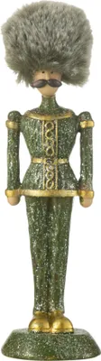 Produktbild von J-Line Nussknacker Fell Hut Paillette Resin Grün Small