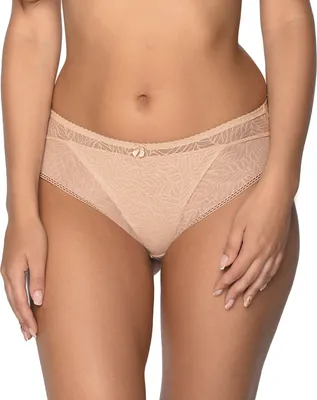 Produktbild von Gaia Damen Slip Unterhose höherer Bund Unterwäsche 594P Sandy, beige 2, S
