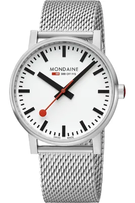 Produktbild von Mondaine Herren Uhr Armbanduhr 43 mm MSE.43110.SJ evo2 Edelstahl