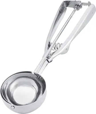 Produktbild von Eisportionierer Edelstahl 5 cm mit Auswerfer, für Eiscreme, Teig, Obst, Polierter Portionierlöffel für Dessert, Backen, Küche