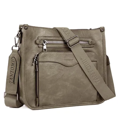 Produktbild von Umhängetasche Damen, Handtasche Damen mittelgroß, Schultertasche Crossbody Bag mit Verstellbarer, abnehmbarer Schultergurt