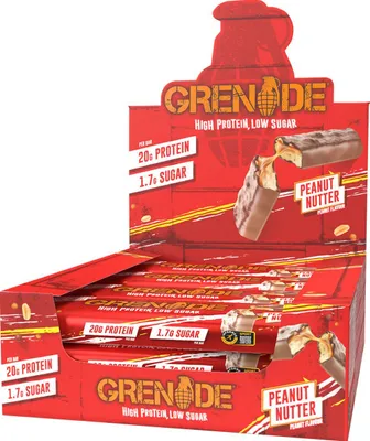 Produktbild von Grenade Protein Bar - 12 x 60 g Peanut Nutter