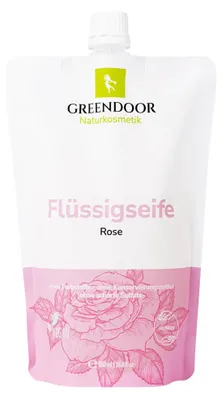 Produktbild von GREENDOOR Flüssigseife Nachfüllpackung Rose