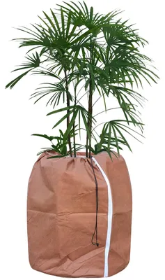 Productafbeelding van Thermische bescherming voor bloempotten, beschermhoes voor planten in potten, winterbescherming voor bloempotten met trekkoord – 70 x 65 cm