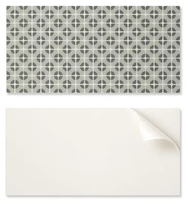 Obrázok produktu pre Montážna vinylová doska s dekoratívnym vzorom, 100 x 50 cm, geometrický vzor imitujúci dlaždice