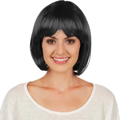 Produktbild von Perücke Kurze Haare Bob - schwarz