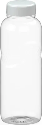 Produktbild von Trinkflasche Carve 'Refresh' 700 ml - BPA frei und auslaufsicher Wasserflasche für Schule, Sport und Freizeit - transparent/weiß