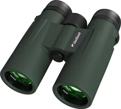 Obrázek produktu pro UsoGood binokulární dalekohled 12x42 HD Kompaktní vodotěsný dalekohled pro pozorování ptáků, lov, turistiku, vyhlídky, dalekohled s objektivem FMC včetně pouzdra na přenášení