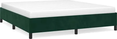 Obrázek produktu pro vidaXL Rám postele bez matrace tmavě zelený 160x200 cm sametový