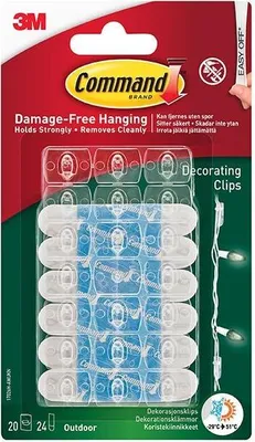 Immagine prodotto di Command 17026H Clip per decorazioni da esterno 20pz WI2924 (Taglia unica) (Un colore)