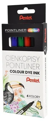 Obrázok produktu pre Cienkopisy PENTEL Pointliner w 4 kolorach S40