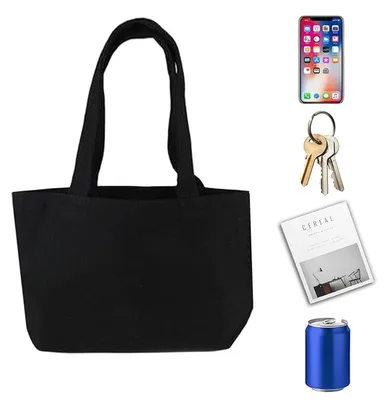 Imagen del producto de Bolsa de tela reutilizable, algodón , 30 x 20 x 10 cm, ideal para el uso diario