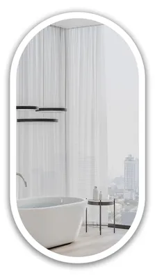 Produktbild von LED Spiegelschrank 45x80 cm, Alukorpus schwarz matt, 3 Ablagen, IP44