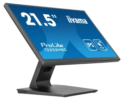 Produktbild von iiyama ProLite T2252MSC-B2, 54,6 cm (21.5"), 1920 x 1080 Pixel, Full HD, LCD, 5 ms, Schwarz
