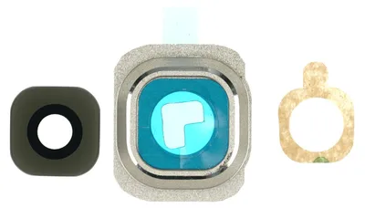 Produktbild von Samsung Galaxy S6 G920F Kameraglas Linse Rahmen, gold
