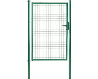 Image de Alberts 600327 Porte d'entrée en grillage ondulé, vert, largeur 100 cm, hauteur 150 cm