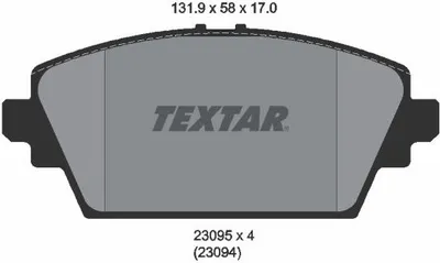 Produktbild von Textar Bremsbeläge vorne für Nissan Almera Primera 1,6-2,2 + dCi D ohne Sensor