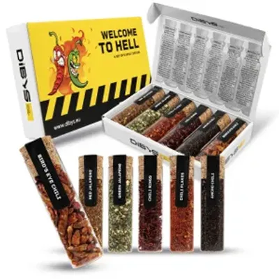 Produktbild von Dibys Welcome To Hell Gewürzset 6 Verschied. Chili Mhd 03/27