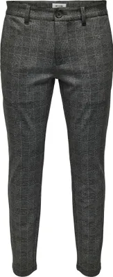 Produktbild von ONLY & SONS Elegante Chino Stoffhose Kariert Größe: 31W / 32L