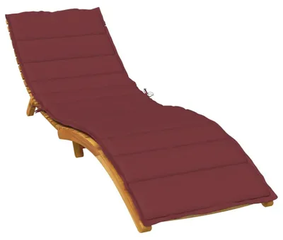 Produktbild von vidaXL Sonnenliegen-Auflage Melange Weinrot 200x60x4 cm Stoff