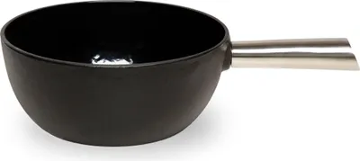 Produktbild von Stöckli Käsefonduecaquelon Elégance Guss , Ø 21 cm, schwarz