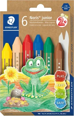 Produktbild von Wachsmalkreide Noris junior 224 sechskant VE=6x6 Farben