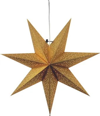 Produktbild von Best Season Papierstern "Dot 54cm" ca. 54 cm Ø, incl. 3,5m  Kabel, Farbe gold, 237-27